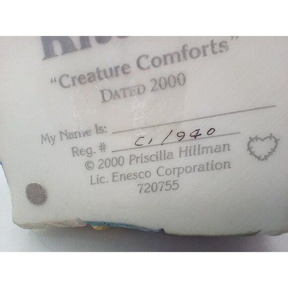 Calico Kittens Creature Comforts 2000 Vintage Enesco Figurine 720755 2.5 Inches - Picture 14 of 14